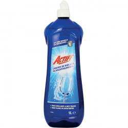 LAVE VAISSELLE LIQUIDE DE RINÇAGE BIDON 1 LITRE  ACTIFF CONTACT ALIMENTAIRE 