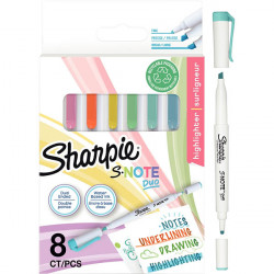 MARQUEURS SHARPIE SNOTE DUO BLISTER DE 8 ASSORTIS