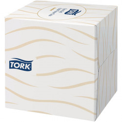  MOUCHOIRS 2 PLIS TORK BTE100 CUBIQUE ECOLABEL FSC 