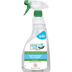 NETTOYANT ALU INOX SPRAY 750ML GEL   ACTION VERTE JEX ECOCERT FAB France CONTACT ALIMENTAIRE 