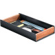 ORGANISATEUR VIDE POCHE ALU ET BOIS RECYCLABLE ALBA P.21,6xH.3xP.12CM - 100% recyclable