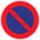PANNEAU STATIONNE INTERDIT D30
