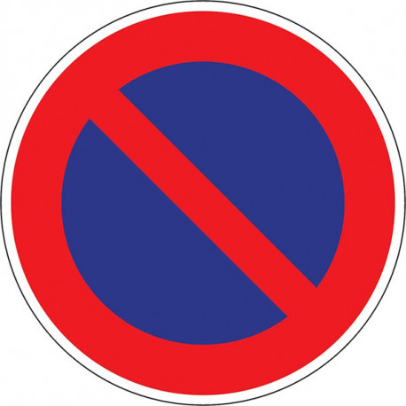 PANNEAU STATIONNE INTERDIT D30
