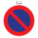 PANNEAU STATIONNE INTERDIT D30