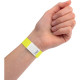 POCHETTE DE 500 BRACELETS D'IDENTIFICATION 256X19 MM JAUNE FLUO
