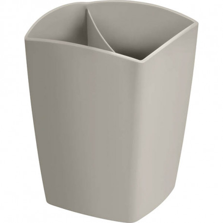 POT A CRAYON 2 COMPARTIMENTS SABLE  TERRA  NOVA CEP RECYCLE L.7,4xH.9,05xP7,4cm - FAB France - 100% recyclable