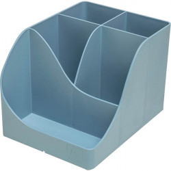 POT A  CRAYON PENWAVE AUTENTIK  BLEU GRIS  5 COMPARTIMENTS 90% RECYCLE RECYCLABLE AGEC ANGE BLEU EXACOMPTA  L11,9 H10,9P15,5 CM 