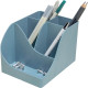 POT A  CRAYON PENWAVE AUTENTIK  BLEU GRIS  5 COMPARTIMENTS 90% RECYCLE RECYCLABLE AGEC ANGE BLEU EXACOMPTA  L11,9 H10,9P15,5 CM 