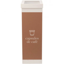 POUBELLE TRI SELECTIF  CAPSULES DE CAFE  BLANC  60L L36,3 H76 P26,3 CM PAPERFLOW 