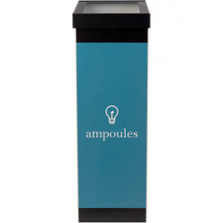 POUBELLE TRI SELECTIF  GOBELETS NOIR  60L + COUVERCLE L36,3 H76 P26,3 CM PAPERFLOW 