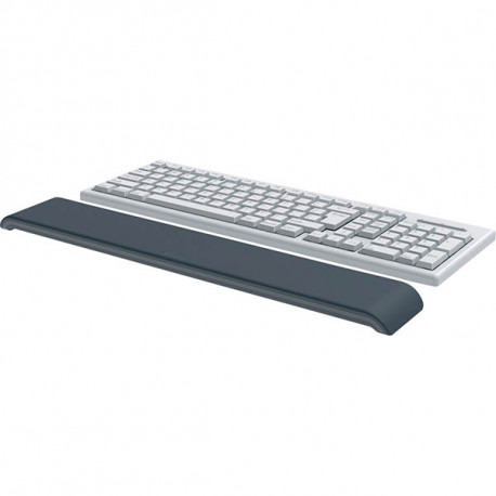 REPOSE-POIGNET RÉGLABLE 15 et 22 mm  en le retournant, ERGO GRIS FONCÉ  43,7 x 7,1 x 2,2 cm norme DIN 26800 EN ISO 15537 LEITZ