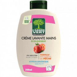 SAVON MAINS 300ML L ARBRE VERT CREME LAVANTE ECOLABEL FAB FRANCE PECHE