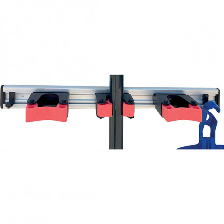 SUPPORT MURAL ECO 45CM 3 SUPPORT POUR MANCHE A BALAI  DE DIAM ENTRE 16ET31MM CIS ET CHEVILLES INCLUSES 