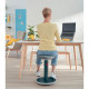 TABOURET ASSIS/DEBOUT ERGO GRIS FONCÉ DE 46A 79 CM P/MAX10KG RECYCLABLE LEITZ DIN26800 ISO15537