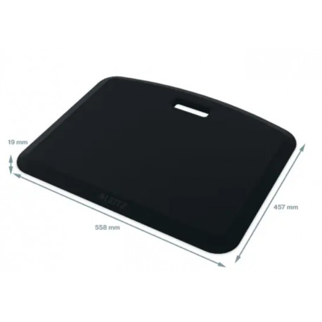 TAPIS ANTI-FATIGUE ERGO COSY GRIS  55.8 x 45.7 x 1.9 cm. norme DIN 26800 EN ISO 15537 LEITZ