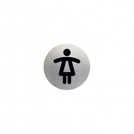 PLAQUE DE SIGNALISATION § 83 MM  'TOILETTE FEMME ' DURABLE