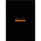 BLOC DE BUREAU RHODIA BLACK 80 FEUILLES, FORMAT A4, QUADRILLÉ 5X5, PAPIER BLANC 80G