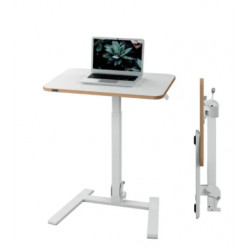 BUREAU REGLABLE PNEUMATIQUE DE 74 A 109CM PLIABLE 65X46CM EP25MM ASSIS/DEBOUT ERGO GRIS CLAIRP/MAX 20KG PD11kg LEITZ RECYCLABLE 