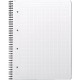 CAHIER GREENBOOK COUVERTURE CARTE RIGIDE, 160 PAGES PERFORÉES, FORMAT A4+, QUADRILLÉ 5X5