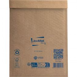 CARTON DE 100 POCHETTES BULLES PAPIER 240X330MM KRAFT