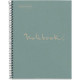 NOTEBOOK MIQUELRIUS FORMAT A4, 80 FEUILLES 80G, QUADRILLÉ 5X5, COUVERTURE CARTON RECYCLÉ BLEU
