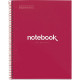 NOTEBOOK MIQUELRIUS FORMAT A4, 80 FEUILLES 90G, QUADRILLÉ 5X5, COUVERTURE CARTON RIGIDE ROUGE