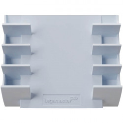 PORTE MARQUEURS TABLEAU VERRE 4 PLACES BLEU