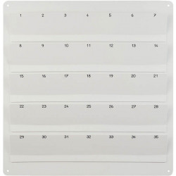 RANGEMENT MURAL POUR 35 TÉLÉPHONE GRIS