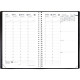 AGENDA SEMAINIER MINISTRE SPIRALE NOIR 16 x 24 cm. 13 mois août à août 1 semaine sur 2 pages