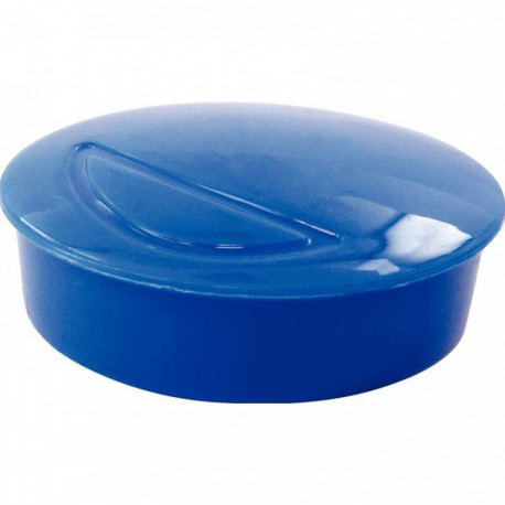 AIMANT 10 FEUILLES BLEU , DIAMÈTRE 32 MM. PQT4 