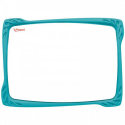 ARDOISE BLANCHE INCASSABLE DBLE FACE+BROSSE+FEUTRE EFFACABLE MAPED