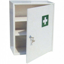 ARMOIRE A PHARMACIE 1 PORTE  IM50002 L30 H 50 P12 CM VIS ET CHEVILLES FOURNIES 2 CLES 