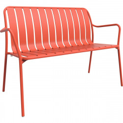BANC VERANO PAPRIKA L113,8 X P57,8 XH83 CM Mobilier extérieur entièrement 100% aluminium, durable et élégant, léger et résistant