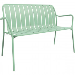 BANC VERANO VERT MENTHE L113,8 X P57,8 XH83 CM Mobilier extérieur entièrement 100% aluminium, durable et élégant, léger et résis