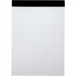 BLOC DE BUREAU 100 FEUILLES 60 G, 5X5 SANS COUVERTURE, 10,5X14,8 CM