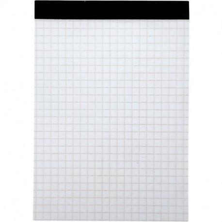 BLOC DE BUREAU 100 FEUILLES 60 G, 5X5 SANS COUVERTURE, 10,5X14,8 CM