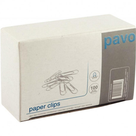 BOÎTE DE 100 TROMBONES 32 MM, EN ACIER GALVANISÉ BOUT CHEVRON