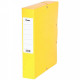 BOÎTE DE CLASSEMENT EN CARTE GRAINÉE, DOS DE 60 MM, COLORIS JAUNE