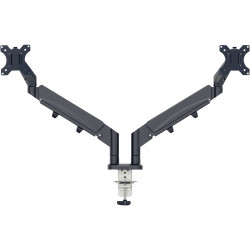 BRAS PORTE 2 ÉCRANS PC LEITZ ERGO Réglage en hauteur : 185 -435 mm pivotement et rotation de l’écran à 180°, inclinaison de +90°