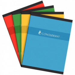 CAHIER PIQUE 17x22 96P Grands carreaux SEYES 70G CONQUERANT 100102555 - FAB France - Ecolabel - 100% recyclable
