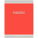 CAHIER PIQUÉ 96 PAGES, 24X32 CM, SEYÈS, PAPIER 90G, ROUGE