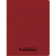 CAHIER PIQÛRE 96 PAGES CONQUERANT RECYCLE FORMAT 17X22 CM, RÉGLURE SEYÈS, COUVERTURE EN POLYPROPYLÈNE ROUGE