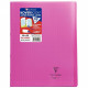 CAHIER PIQÛRE 96 PAGES KOVERBOOK 24X32 CM SEYÈS 90G COUV POLYPRO ROSE