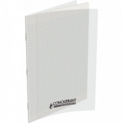 CAHIER POLYPRO INCOLORE 21x29,7 90G 96 PAGES Grands carreaux SEYES 400009670 - PEFC - Ecolabel - 100% recyclable - Fab France