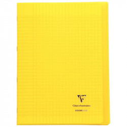CAHIER POLYPRO PIQÛRE 96 PAGES 21X29,7CM KOVERBOOK SEYÈS 90G JAUNE