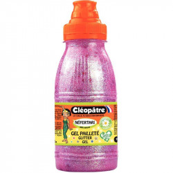 Carton de 4 Flacons 500 ml de gels pailletés décoratifs