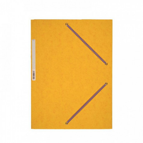 CHEMISE JAUNE FAB FR ÉLASTIQUE CARTE LUSTRÉE 3 RABATS A4