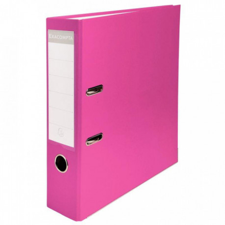 CLASSEUR À LEVIER POUR A4, DOS 8 CM, FRAMBOISE