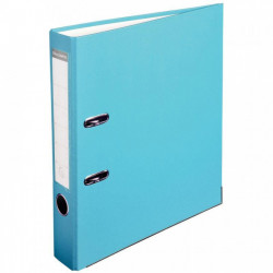 CLASSEUR À LEVIER POUR FORMAT 21X29,7 CM DOS : 50 MM BLEU CLAIR