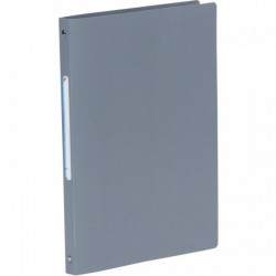 CLASSEUR GRIS POLYPRO 5/10ÈME 4 ANNEAUX RONDS DIA.16MM POUR A4